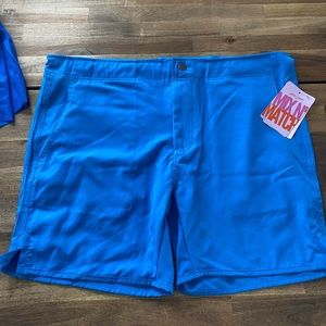 Kortni Jeane Men’s Electric Blue Swim Trunks